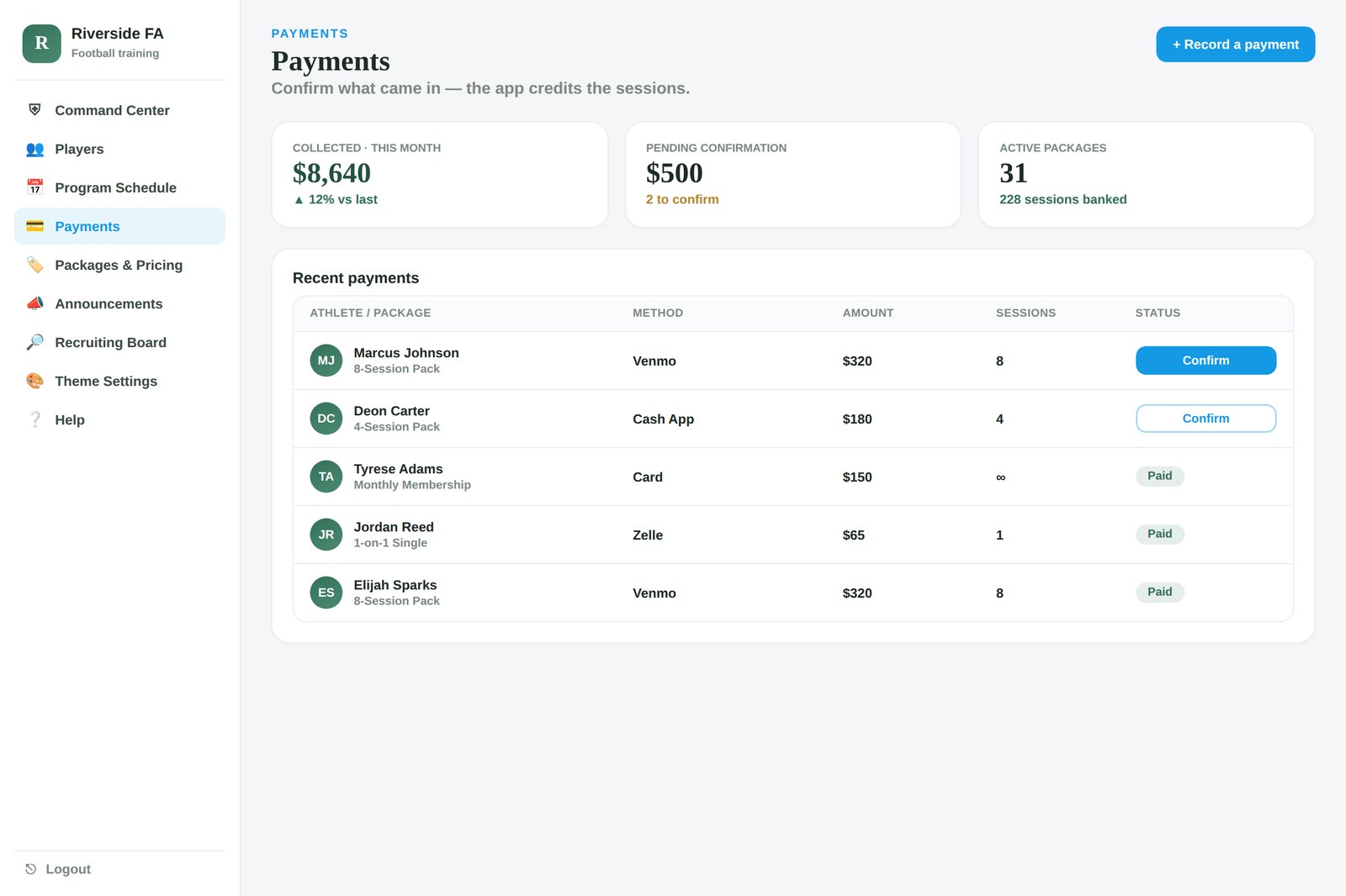 Payments